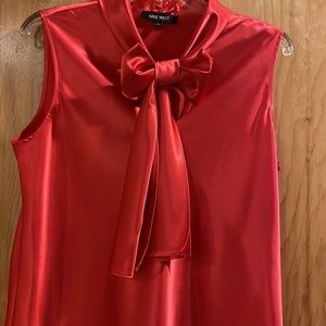 Nine West Bow Tie Detail Blouse Large